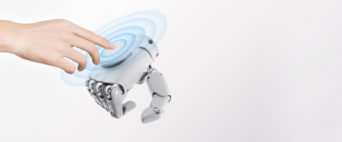 Тактильна взаємодія з роботизованою кистю AgiBot OmniHand 3
