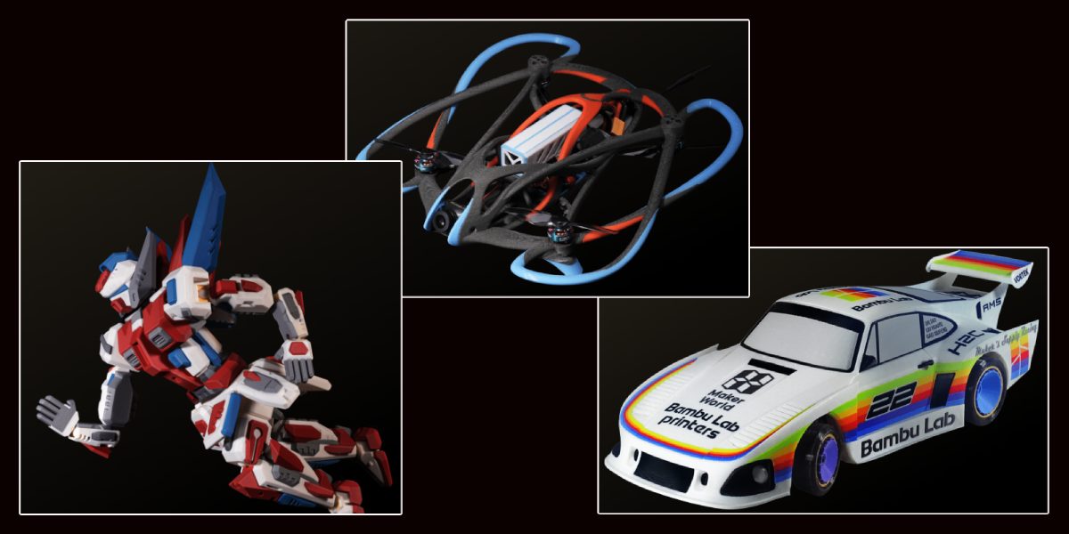 Multi-color printing capabilities of the Bambu Lab H2C 3D printer