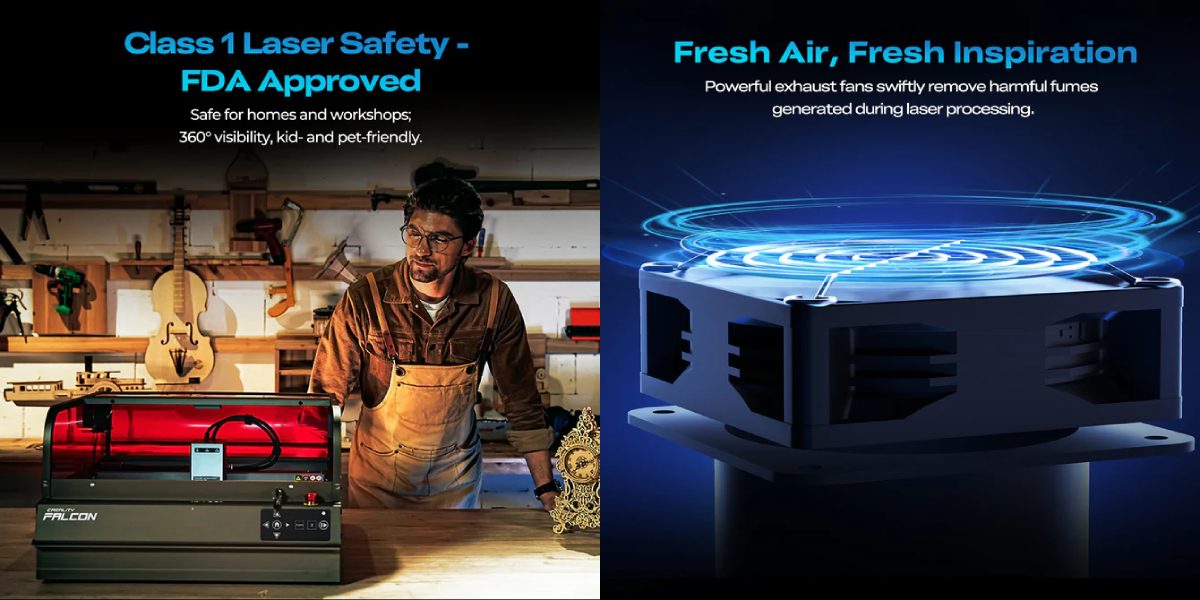 Безпечний лазерний гравер-різак Creality