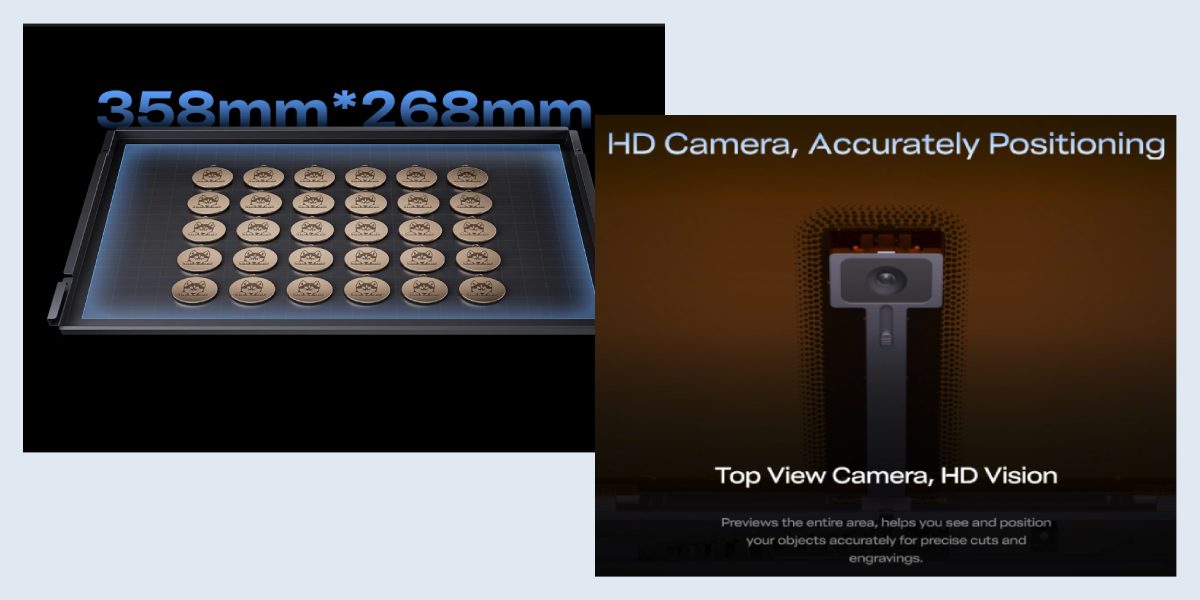 Площа гравіювання 358x268 мм