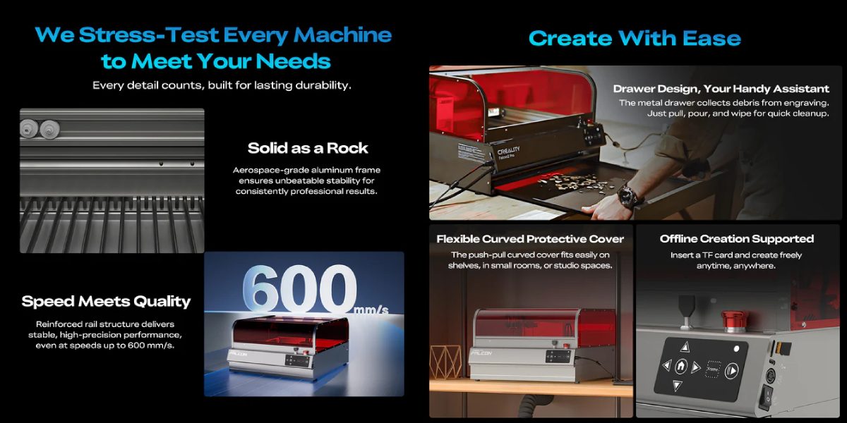 Технічні характеристики Creality Falcon2 Pro S 40W