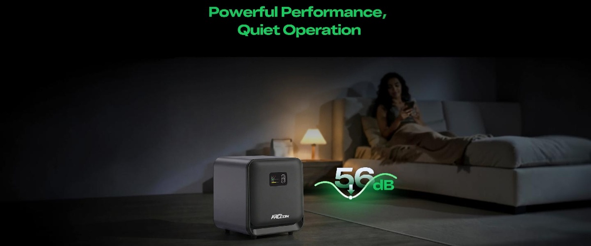 Низький рівень шуму Creality Falcon AP1 Mini до 56 дБ