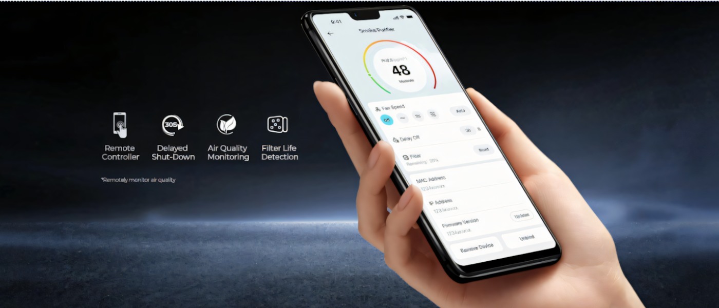 Creality Falcon AP1 Smoke Purifier with mobile control and air quality monitoring