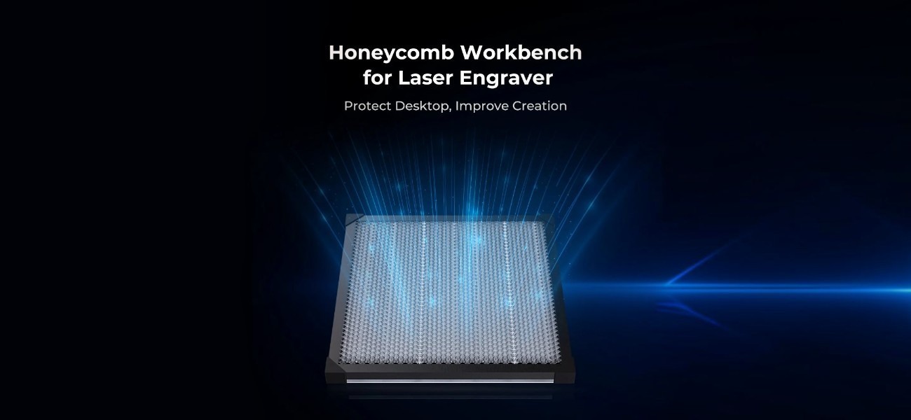 Сотовая платформа Honeycomb Workbench 500x500 мм для лазерного гравера с эффективным отводом тепла