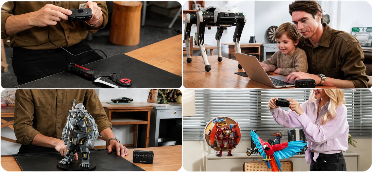 Приклади застосування 3D-сканера Creality Pika для деталей моделей роботів і живих об’єктів