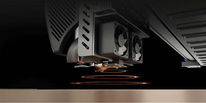 Досягніть ідеальних перших шарів на CreatBot D1000 Pro HS завдяки вирівнюванню робочої поверхні вихровими струмами з точністю 0,001 мм. CreatBot D1000 Pro HS з точним вирівнюванням робочої поверхні за допомогою вихрових струмів для точності 0,001 мм на величезному об'ємі побудови.