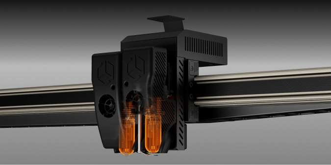 Високошвидкісний 3D-друк з CreatBot D1000 Pro HS: новий хотенд зі швидкістю потоку 90 мм³/с і можливістю роботи при 420°C. CreatBot D1000 Pro HS: хотенд нового покоління, швидкість потоку 90 мм³/с, 420°C, для високошвидкісного промислового 3D-друку.