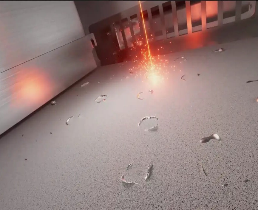 Схема, иллюстрирующая эксклюзивную технологию FastForm Laser Follow Powder Technology (LFPT™), используемую в DeskFab X1 для повышения эффективности.