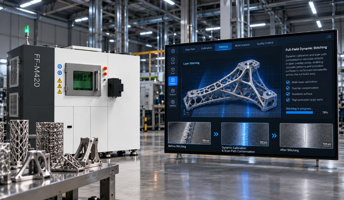Full-Field Dynamic Stitching technology in FastForm FF-M420