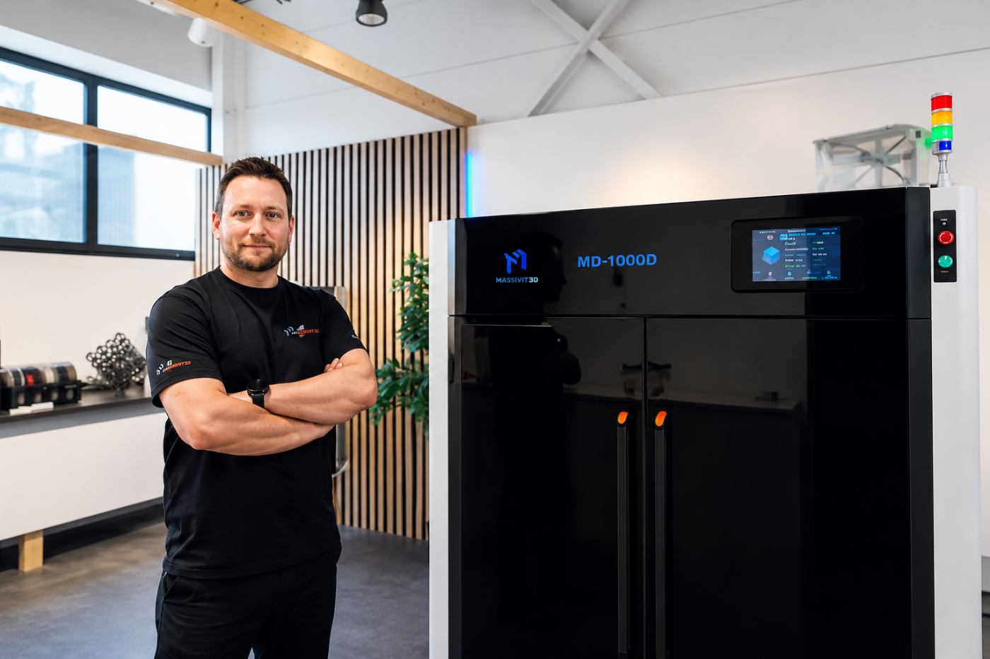 MINGDA MD-1000D — промисловий великоформатний 3D-принтер.