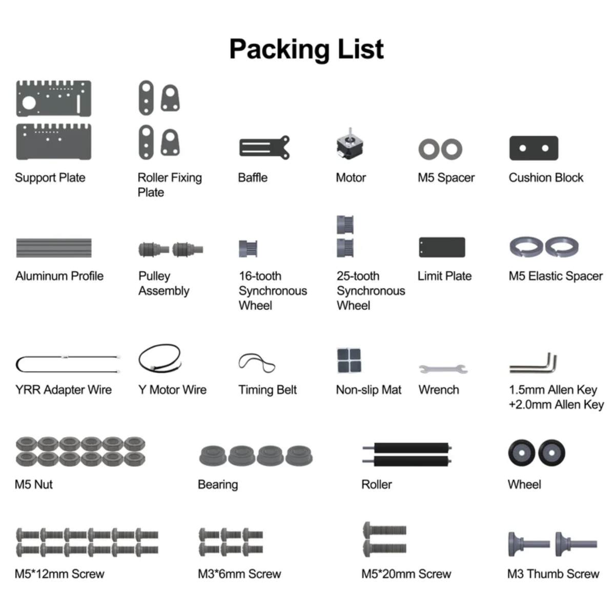 Ortur YRR 2.0 package contents