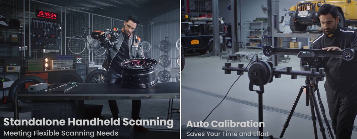 Different ways of scanning with Revopoint Trackit Optical Tracking