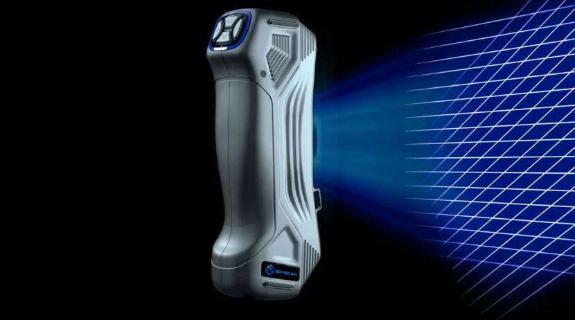 Ручний 3D-лазерний сканер SIMSCAN Ручний 3D-лазерний сканер SIMSCAN, що використовується в промислових умовах