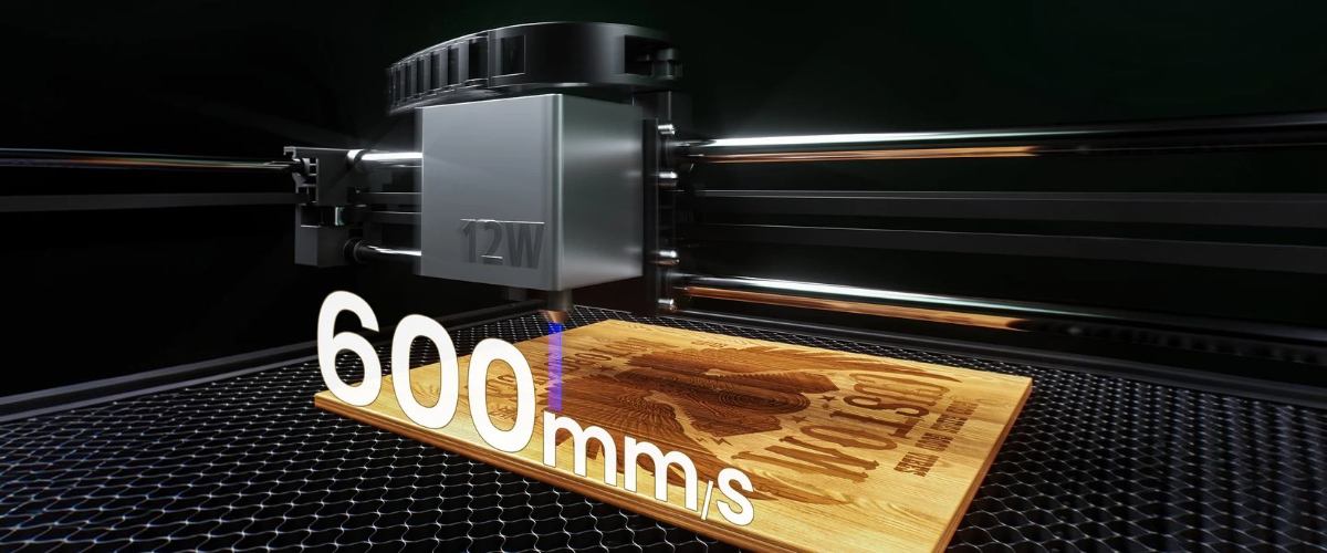 Лазерне гравіювання SCULPFUN E1 зі швидкістю до 600 мм за секунду