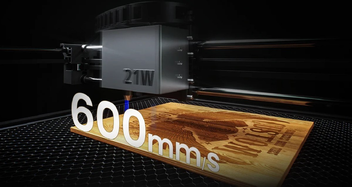 Високошвидкісне гравіювання SCULPFUN E1 Pro Dual зі швидкістю до 600 мм за секунду