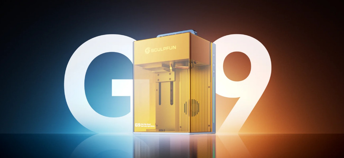 Sculpfun G9 Dual Laser 10W IR 2W Галванометричний лазерний гравер
