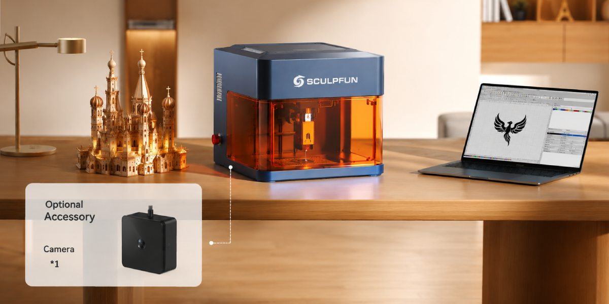 Комплект постачання камери SCULPFUN iCAM для лазерного гравера SCULPFUN iCube Ultra