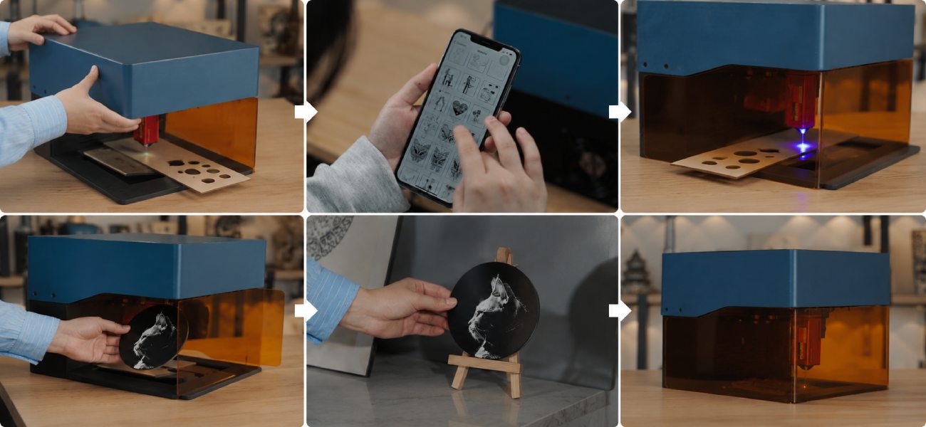 Компактний захисний лазерний маркувальник Sculpfun iCube