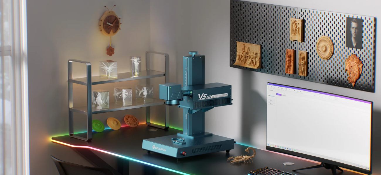 SCULPFUN V5 UV лазер мастерская