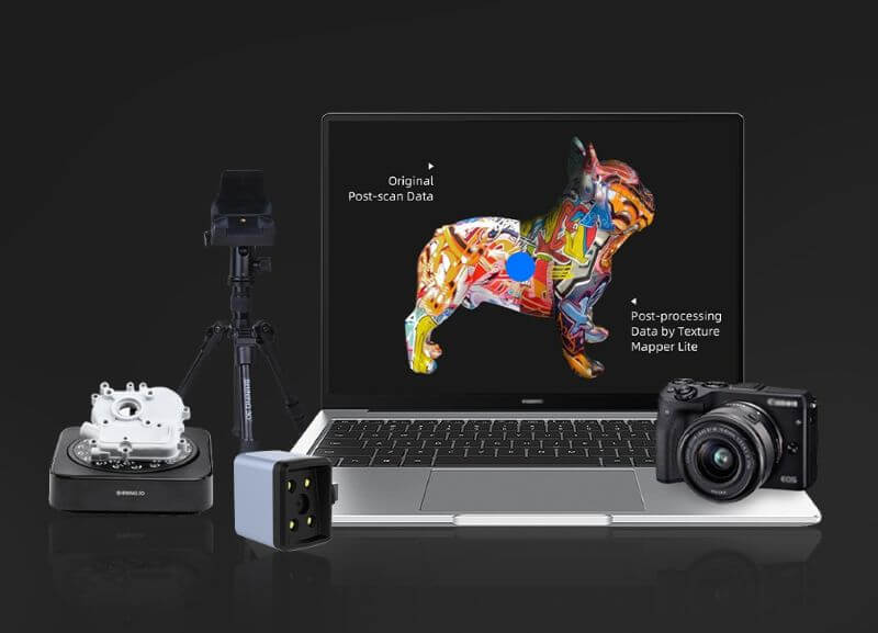 Интерфейс программного обеспечения EXScan Pro Интерфейс программного обеспечения EXScan Pro, показывающий выравнивание сканированной модели и данных фотограмметрии