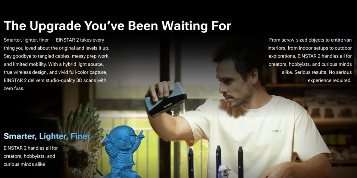 3D сканер SHINING 3D Einstar 2, фото в роботі
