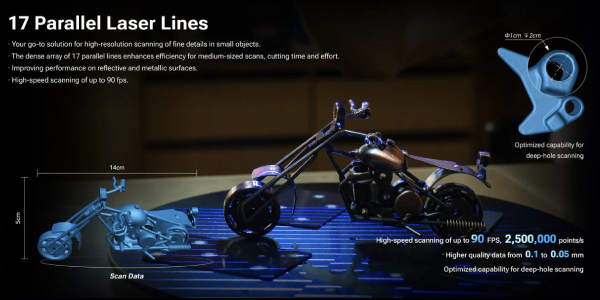 Особливості 3D сканер SHINING 3D Einstar 2