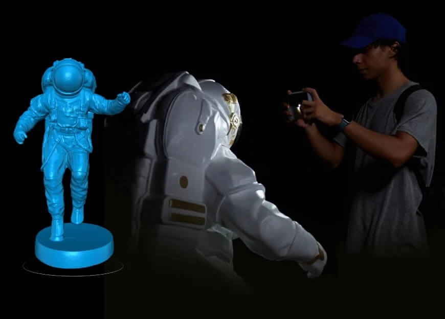 Демонстрація плавного сканування Einstar Vega в умовах низької освітленості або вночі.