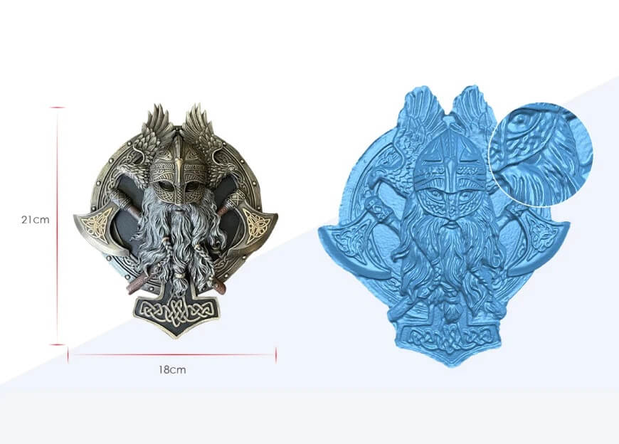 3D-сканер Einstar збирає дані хмари точок високої щільності з декоративного об'єкта, демонструючи свою точність.