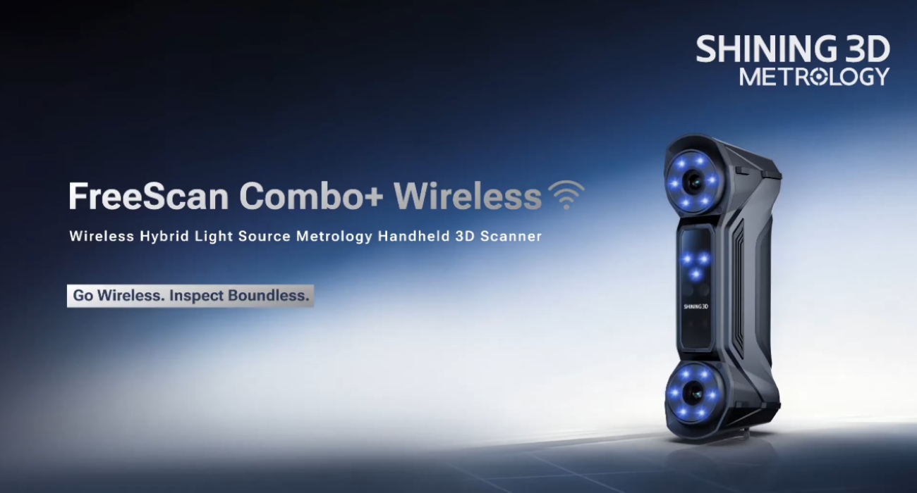SHINING 3D FreeScan Combo+ Wireless handheld metrology 3D scanner
