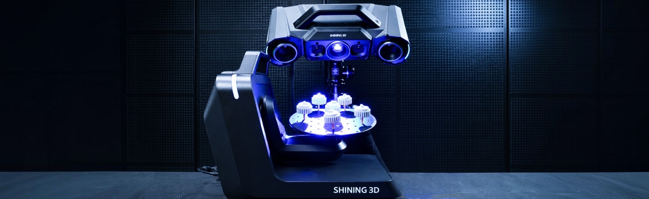 Automated scanning of parts SHINING 3D OptimScan Q9
