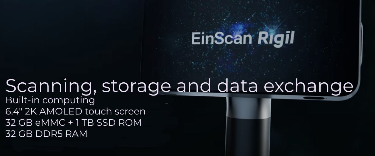 High-quality components in the EinScan Rigi 3D scanner