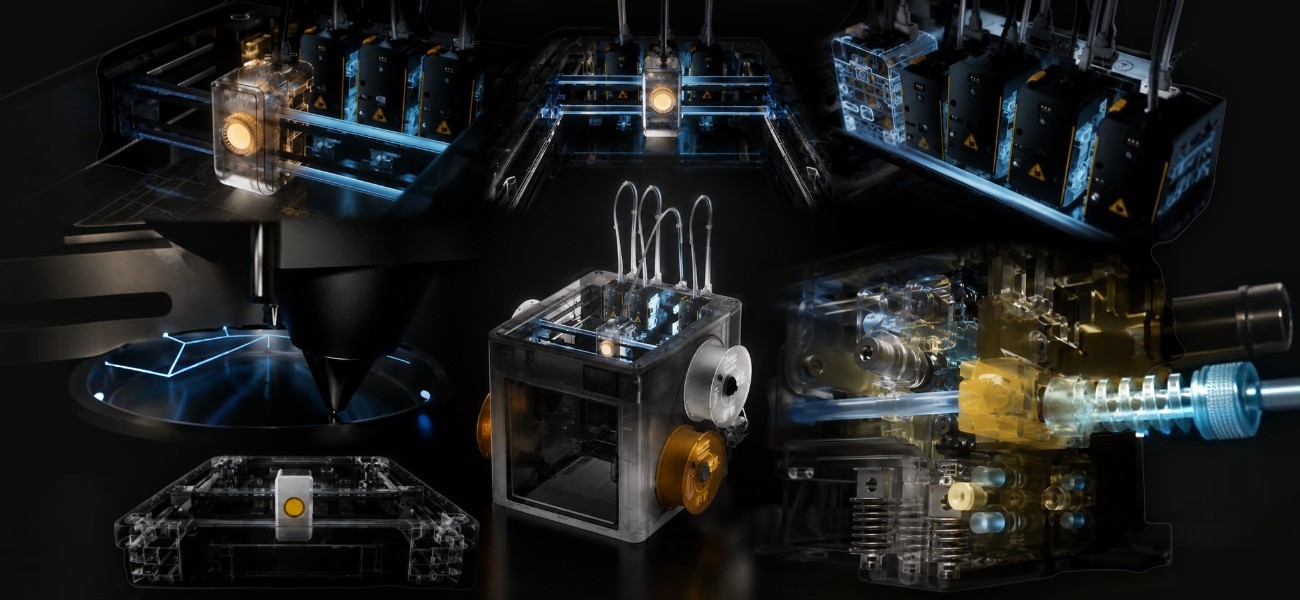 Snapmaker U1 SnapSwap швидка заміна 4 Toolhead багатоматеріальний друк