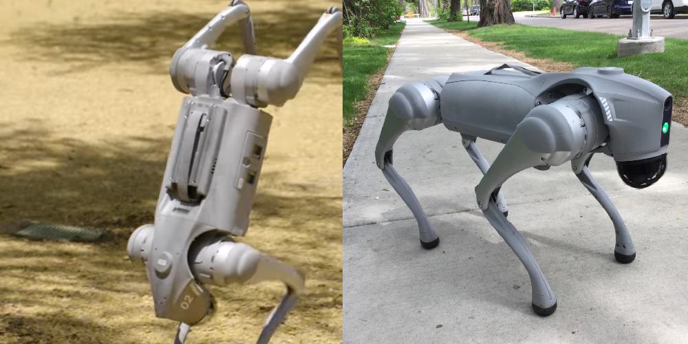 Рухливі суглоби, стабільність рухів робособаки Unitree