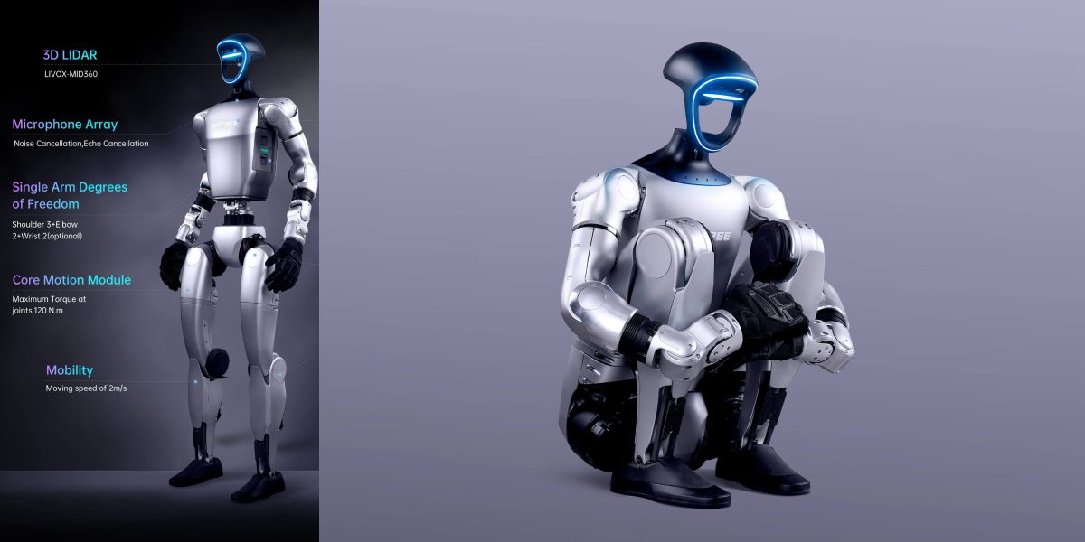 Робот-гуманоид с подвижными суставами