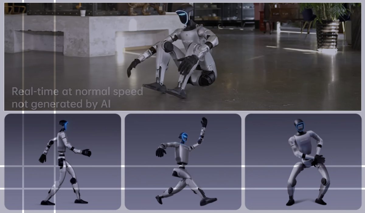 Controlling a humanoid robot with AI