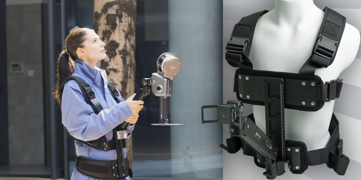 XGRIDS L2 pro series Backpack: mount for a 3D scanner on the human body