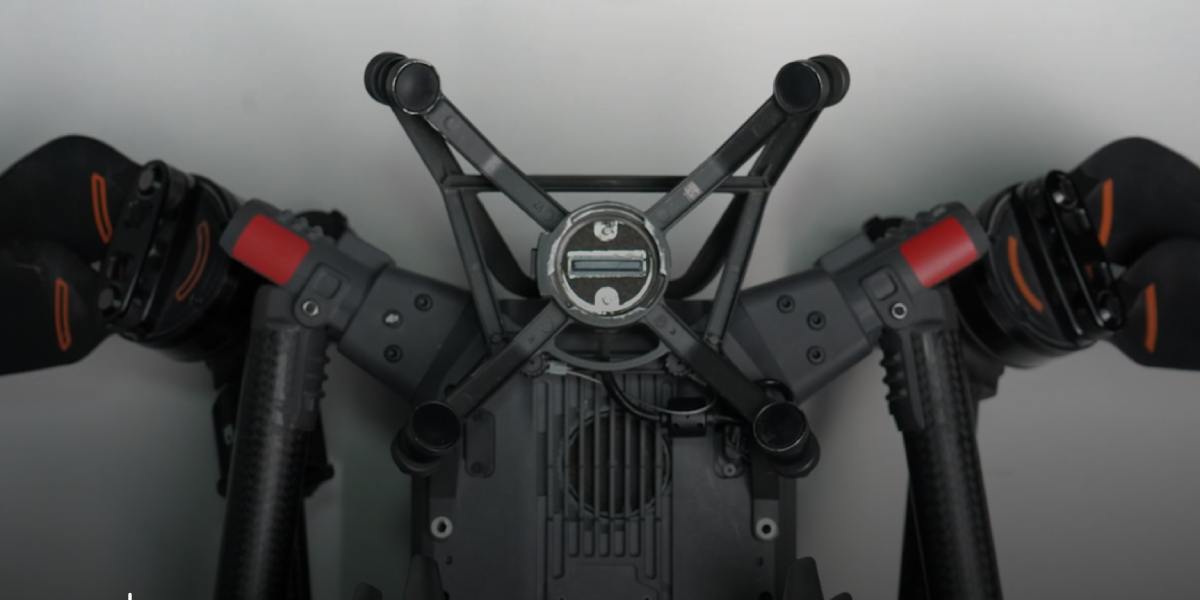 XGRIDS L2 Drone Mount: mounting location on the Drone