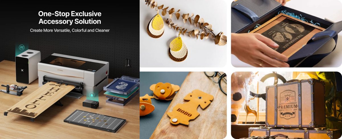 Лазерний верстат для бізнесу xTool з аксесуарами