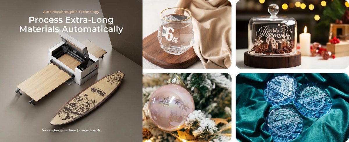 xTool P2S: широкі можливості для роботи з різними матеріалами