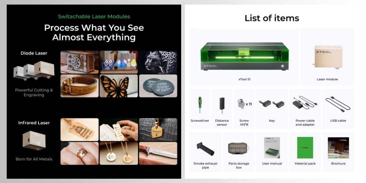 xTool kit for startup, configuration
