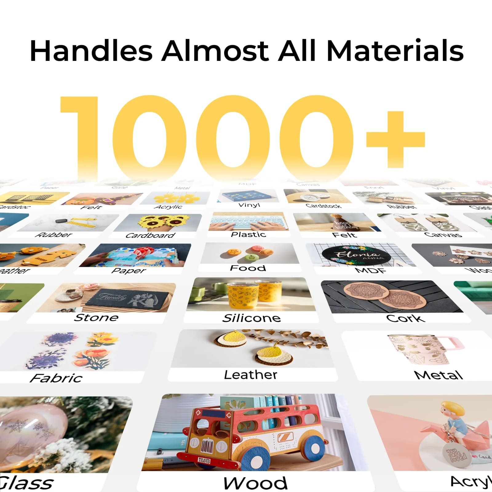 xTool M1 Ultra підтримує понад 1000 матеріалів
