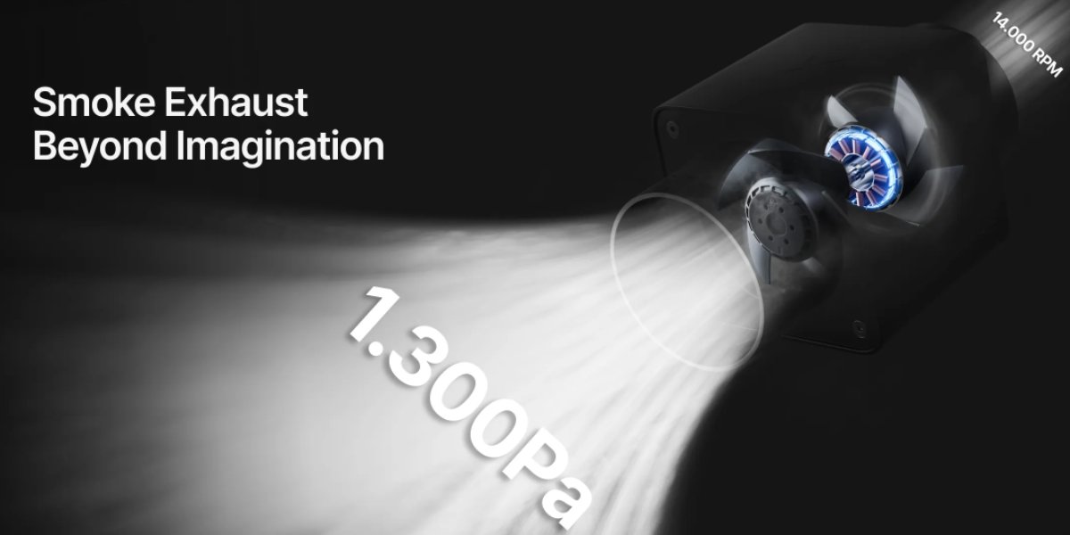 Мощный маленький очиститель воздуха xTool Duct Fan IF2 2.0