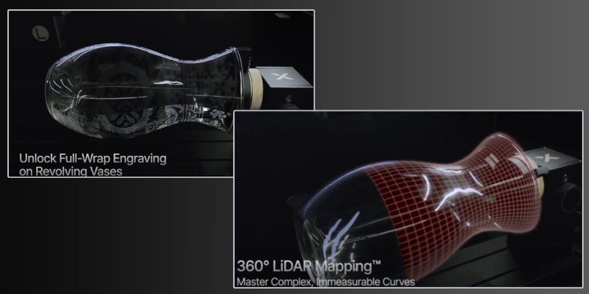 xTool RA3: precise positioning on surfaces of any complexity