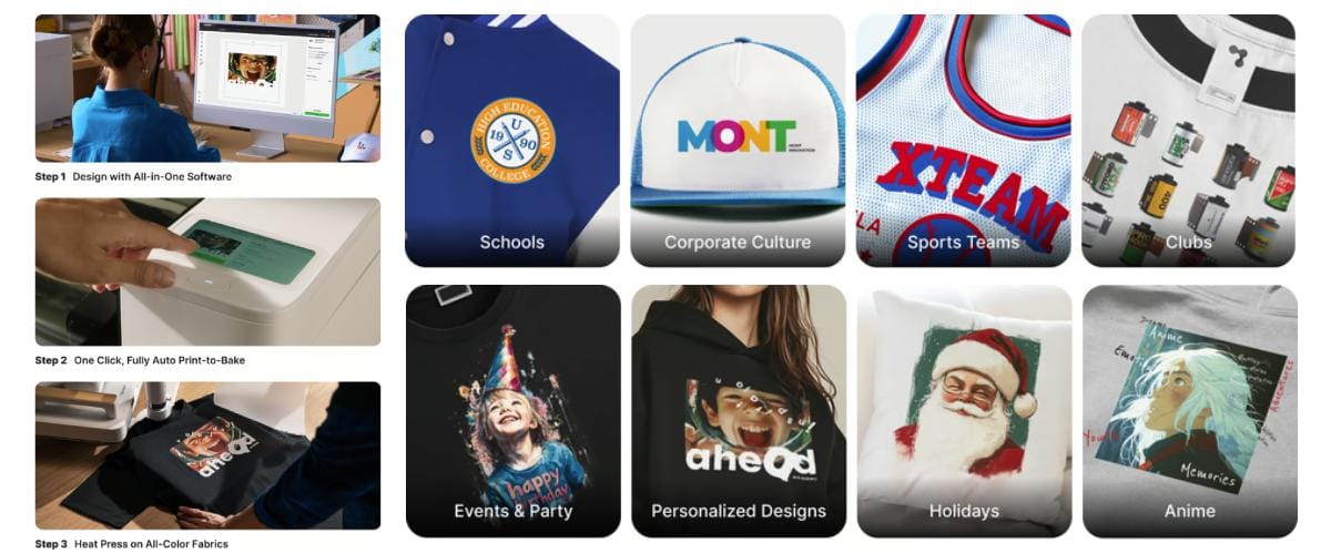 Технологии xTool Apparel Printer