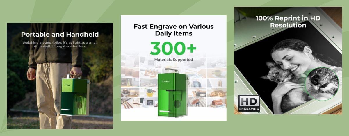 Portable laser engraver for business and creativity