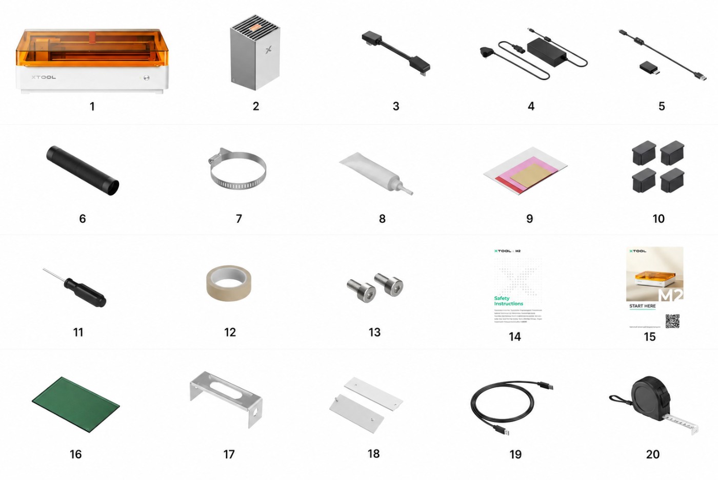 Комплект xTool M2 20W Color Craft Лазерний різак та гравер Standalone.