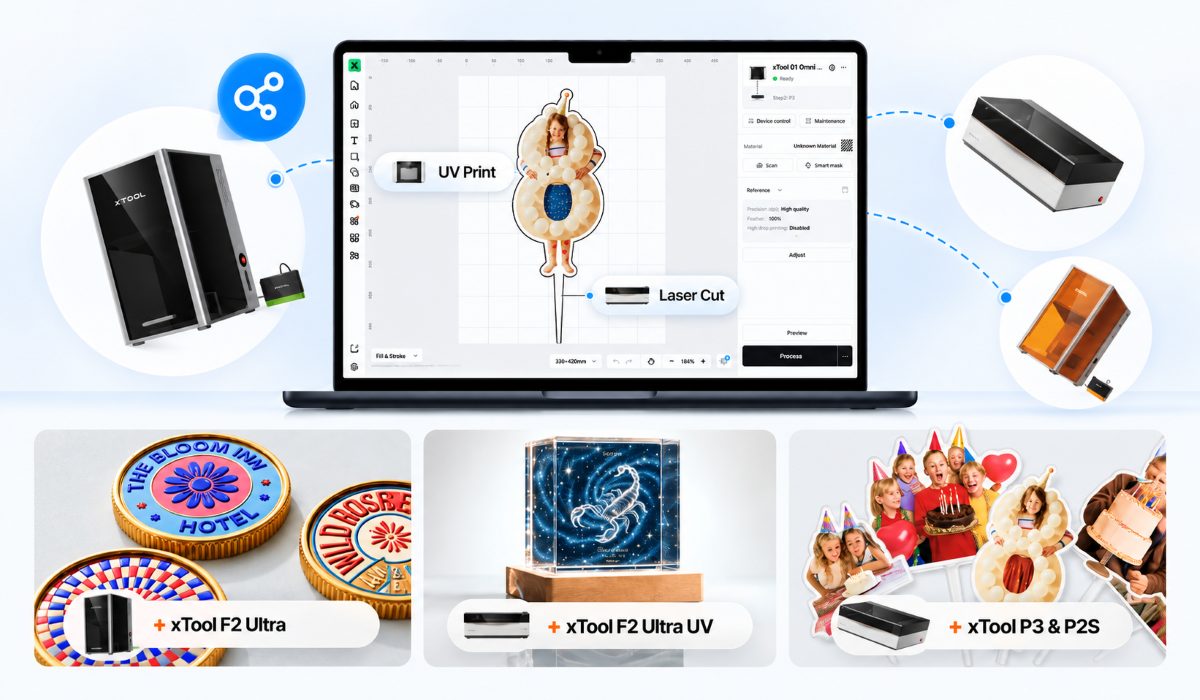 Підготовка макета в програмі xTool Studio та робота із сумісним лазерним обладнанням