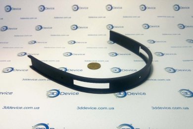 Дужка от наушников, напечатанная на 3D принтере из черного 3D пластика