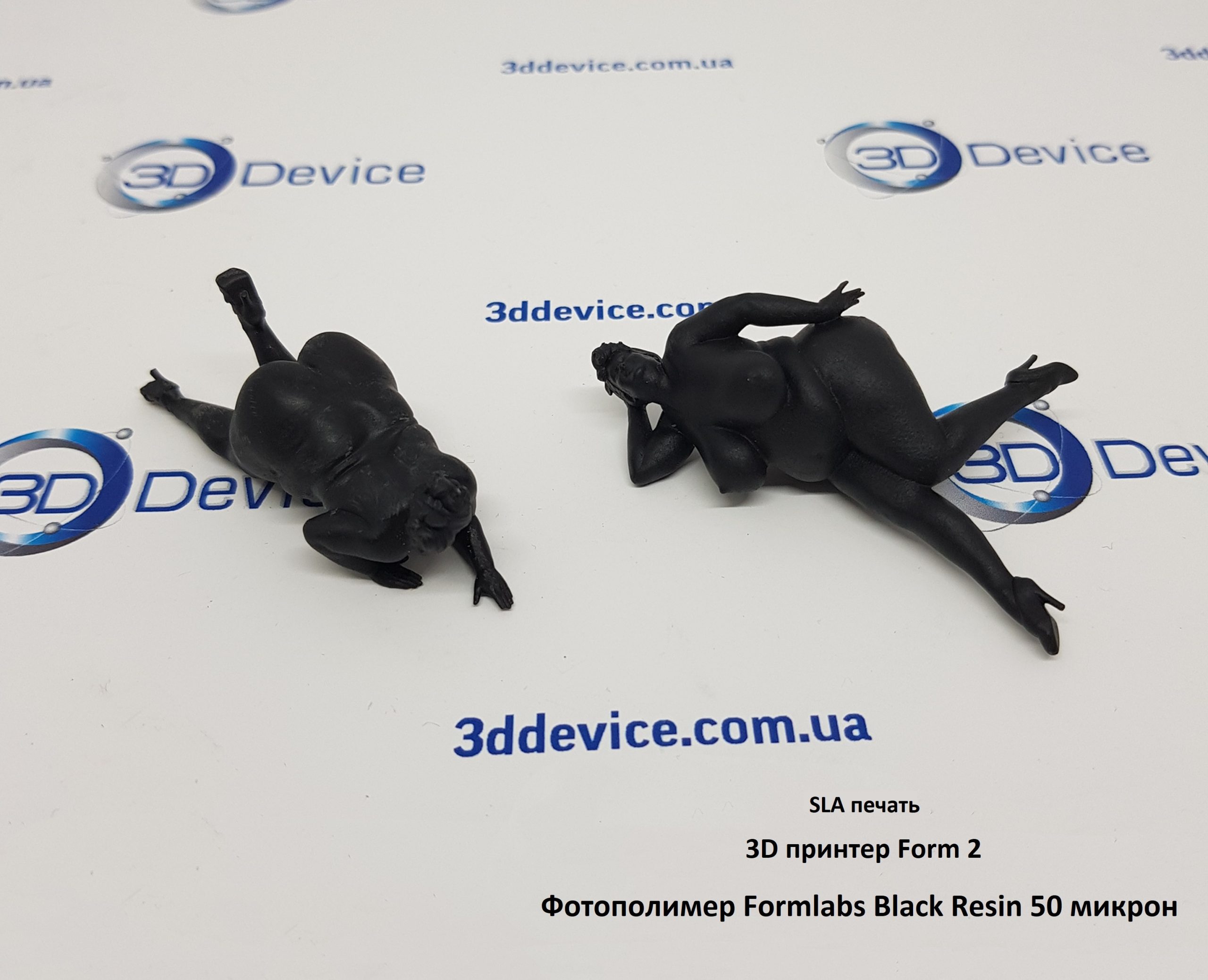 3D миниатюры 50 микрон Black Resin