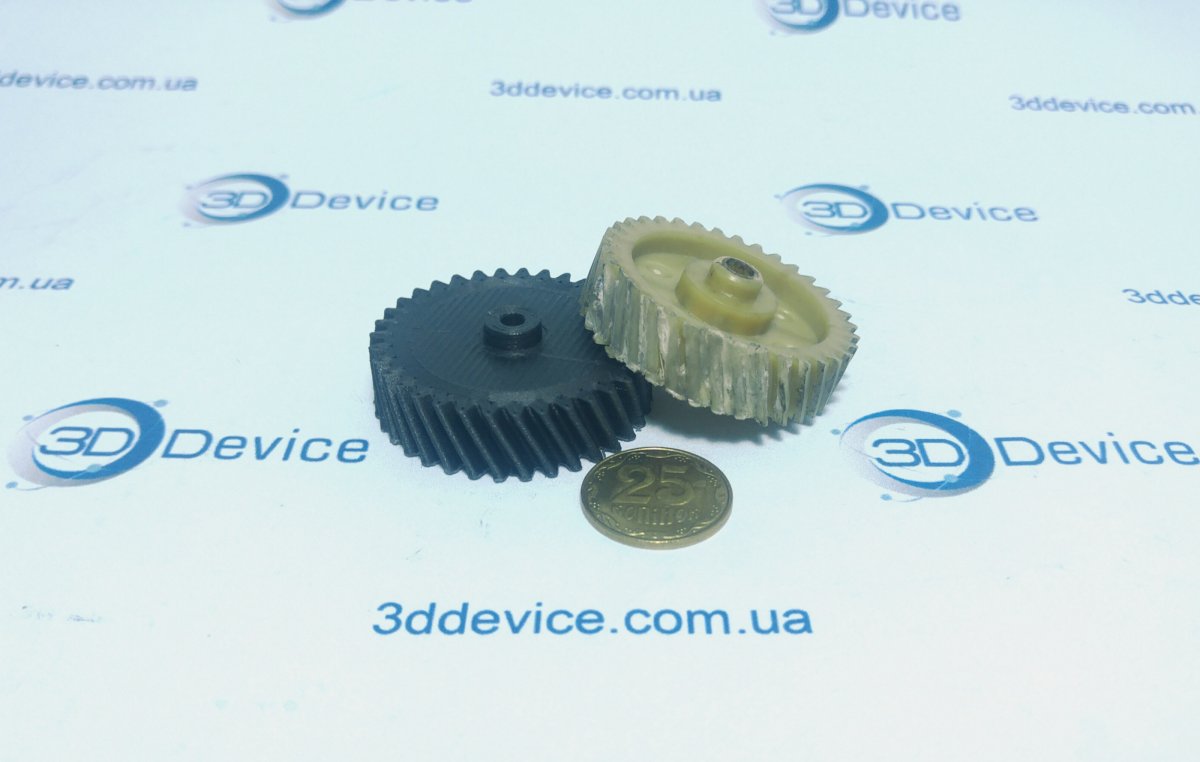 Карбоновая шестерня из пластика на 3D принтере